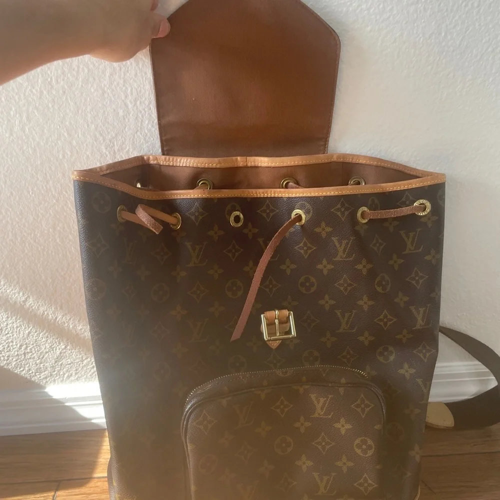 XL❤️Louis Vuitton Backpack VINTAGE MONOGRAM MONTSOURIS GM LV Backpack - Picture 8 of 17